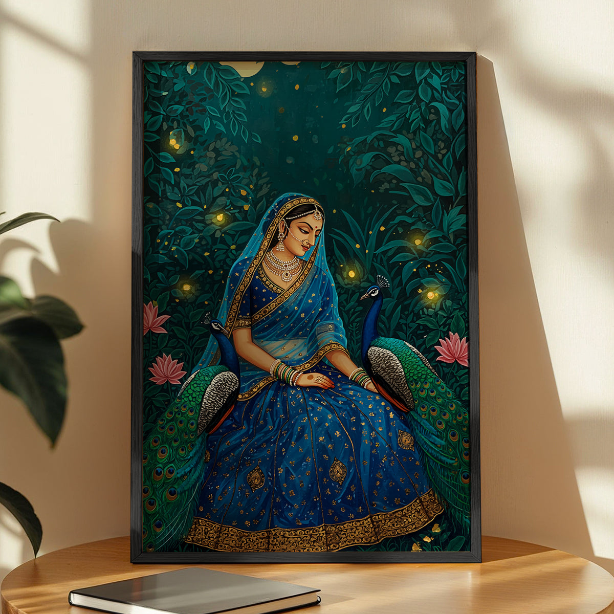 Royal Peacock Princess Wall Frame