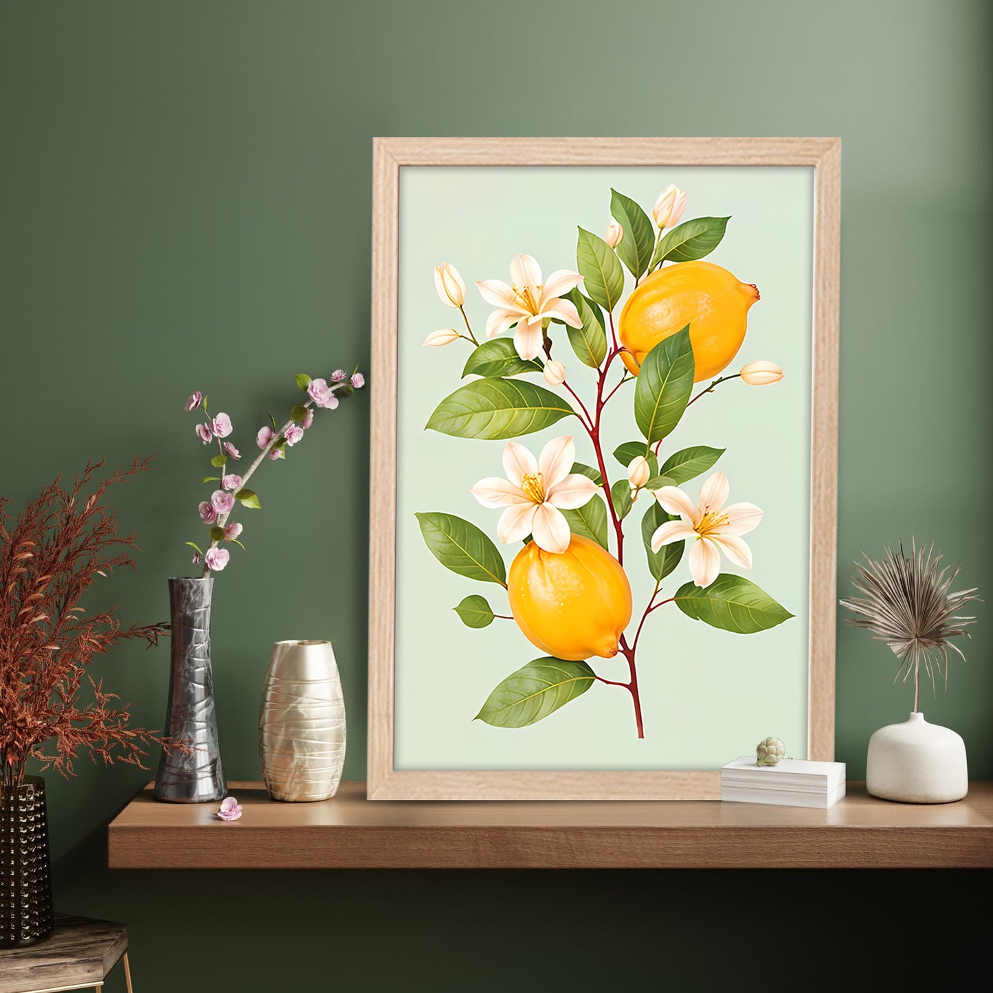 Lemon Bloom Wall Frame