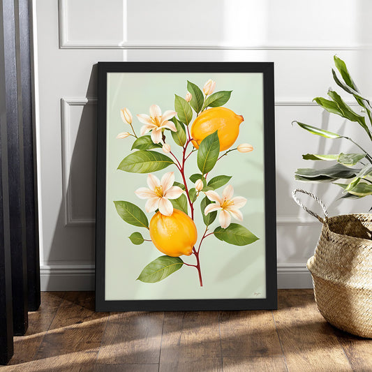Lemon Bloom Wall Frame