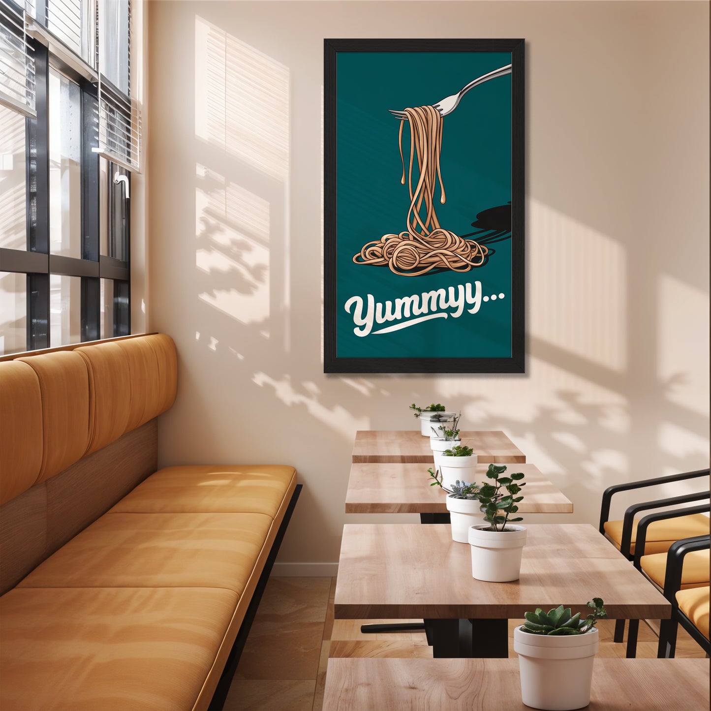 Yummy Spaghetti Wall Frame