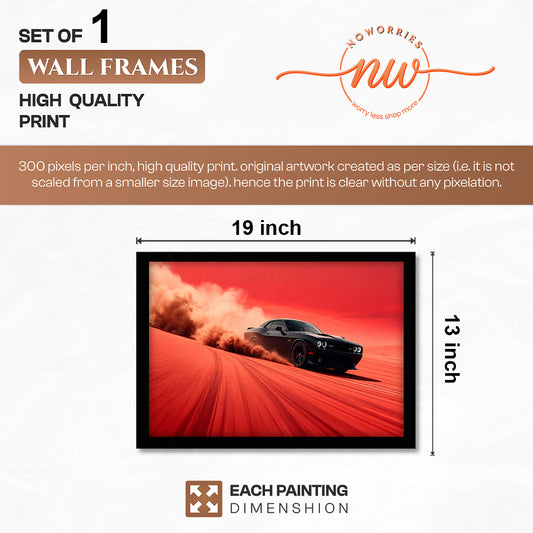 Challenger Red Horizon Wall Frame