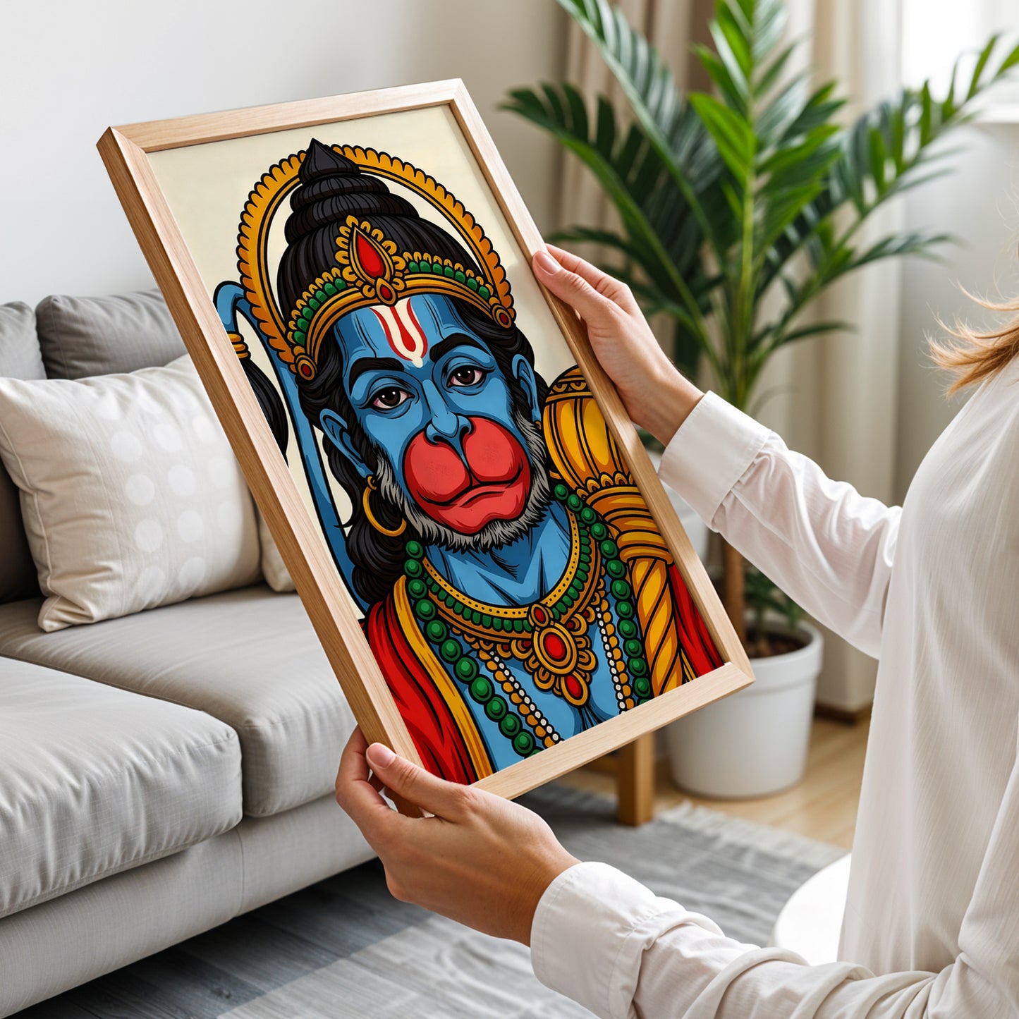 Divine Hanuman Portrait Frame