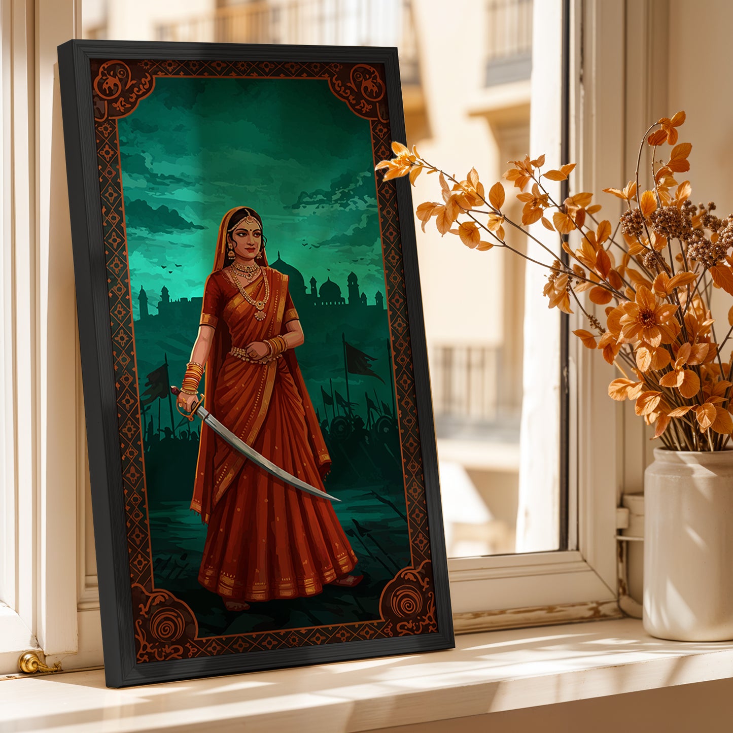 Rajput Warrior Queen Wall Art