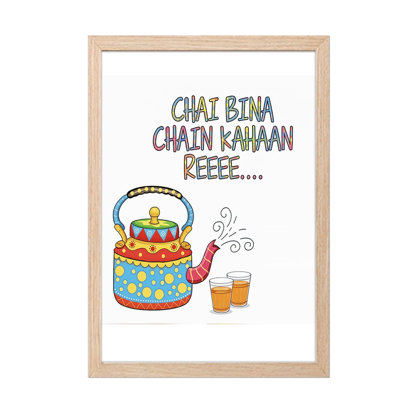 Chai Lover Quote Wall Frame Set of 1