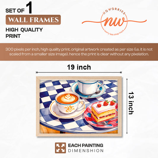 Coffee & Strawberry Delight Wall Frame