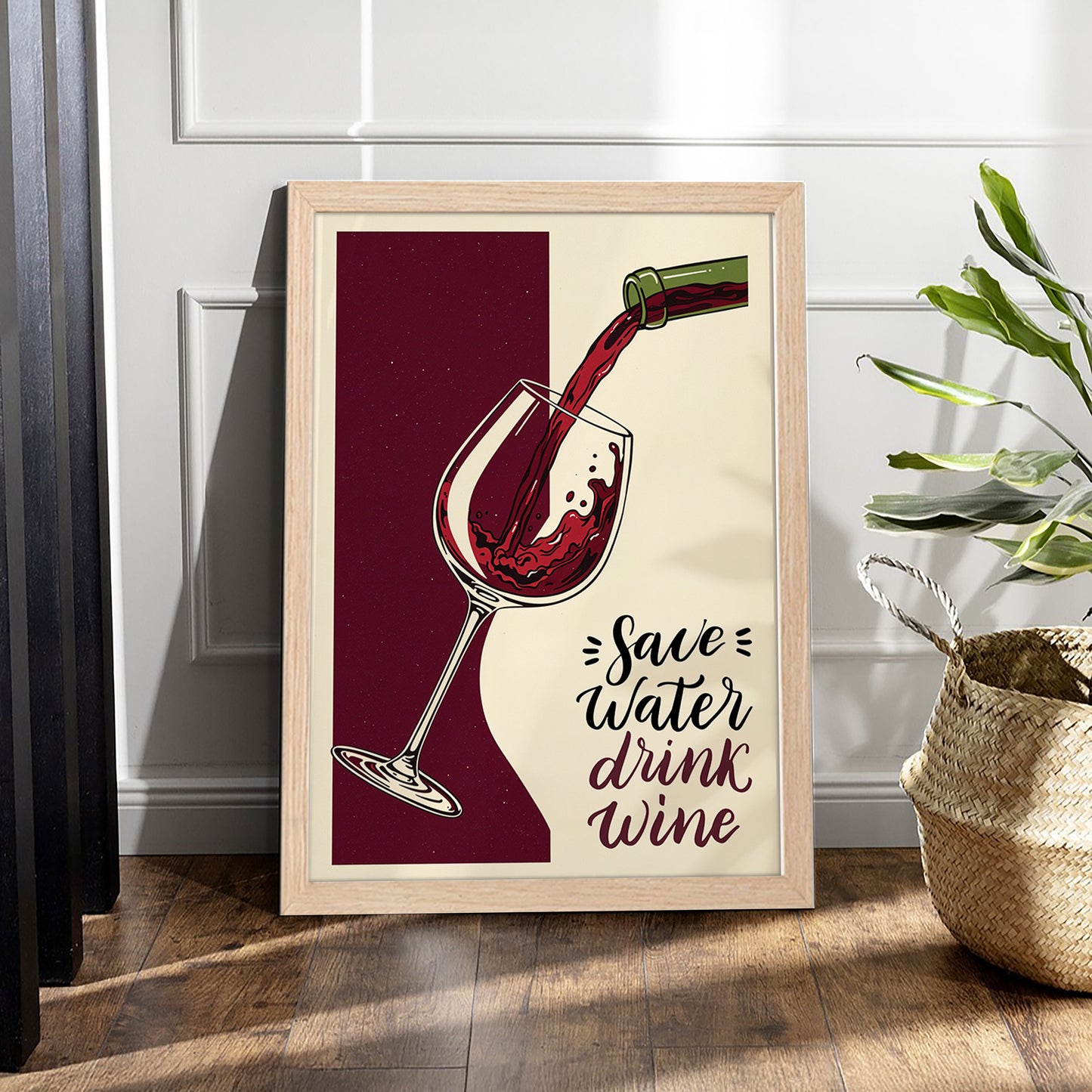 Wine Time Wall Frame