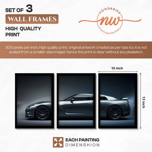 Stealth GT-R Wall Art Set of 3