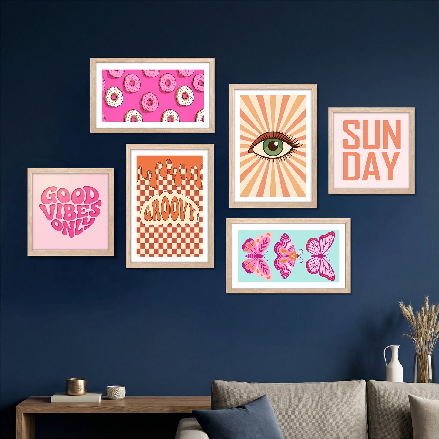 Sun Day Wall Art Set of 6