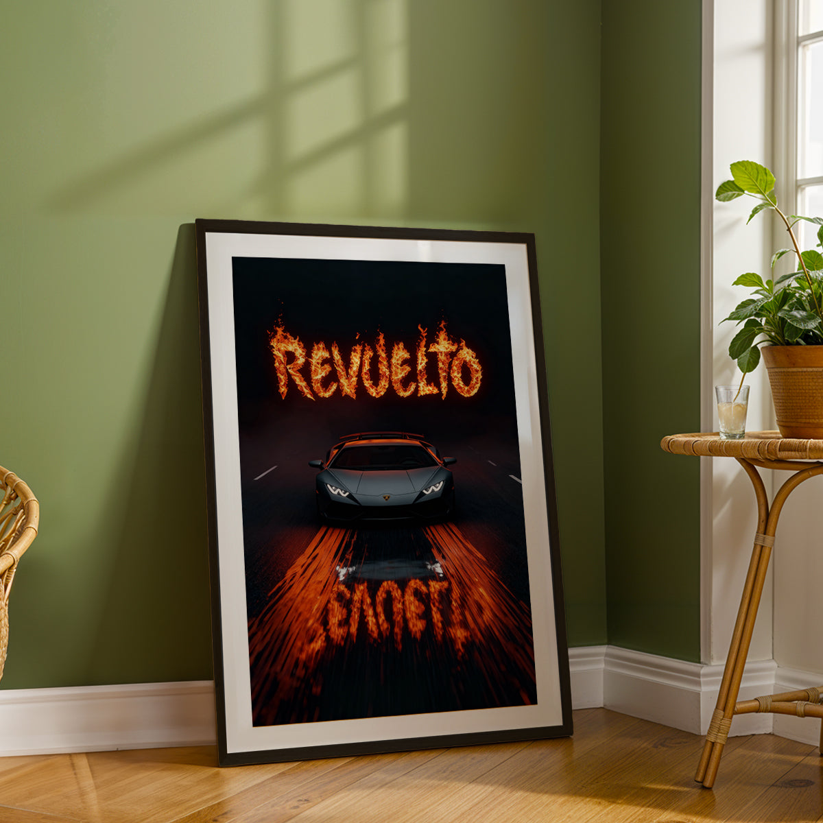 Lamborghini Revuelto Inferno Wall Frame