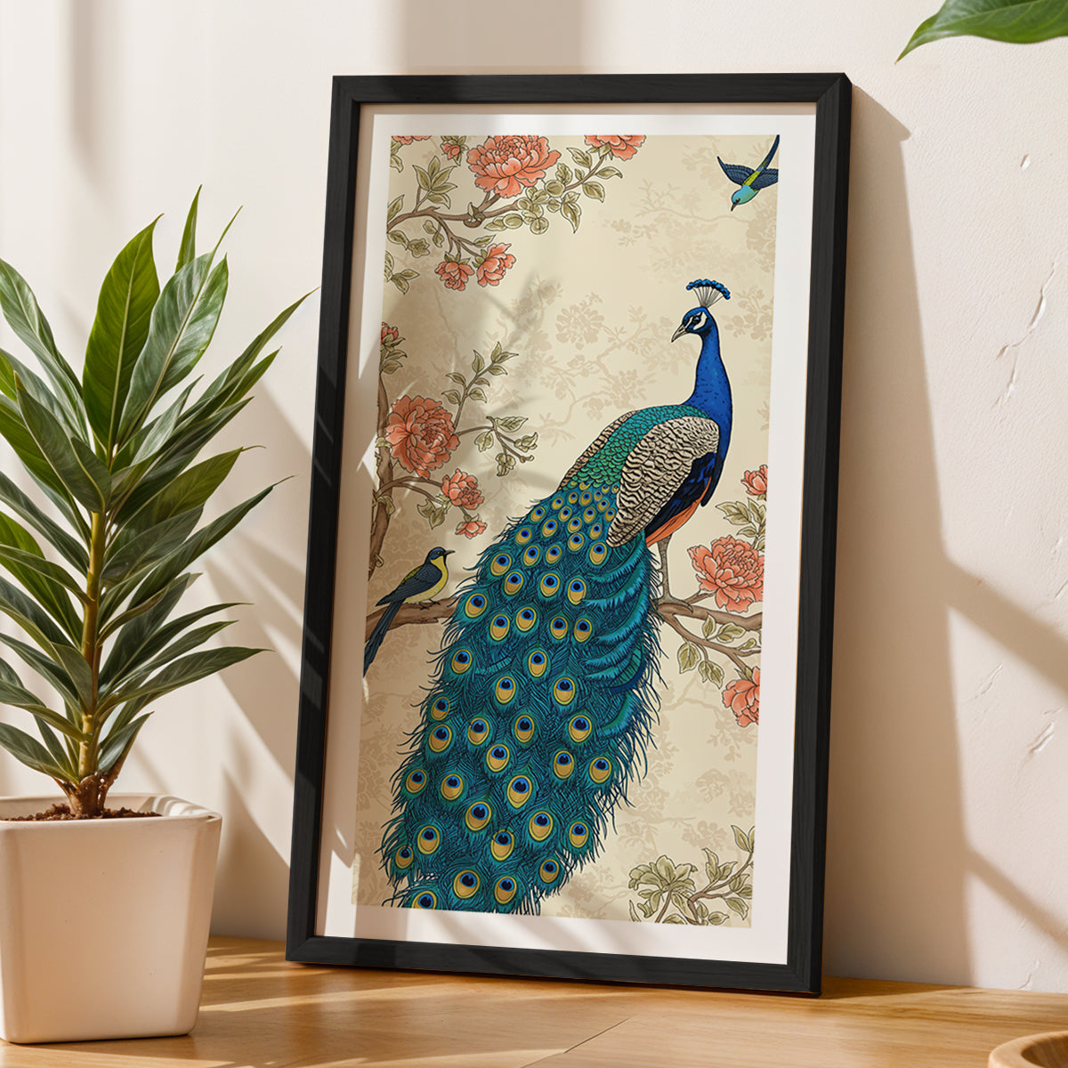 Elegant Peacock Art Frame