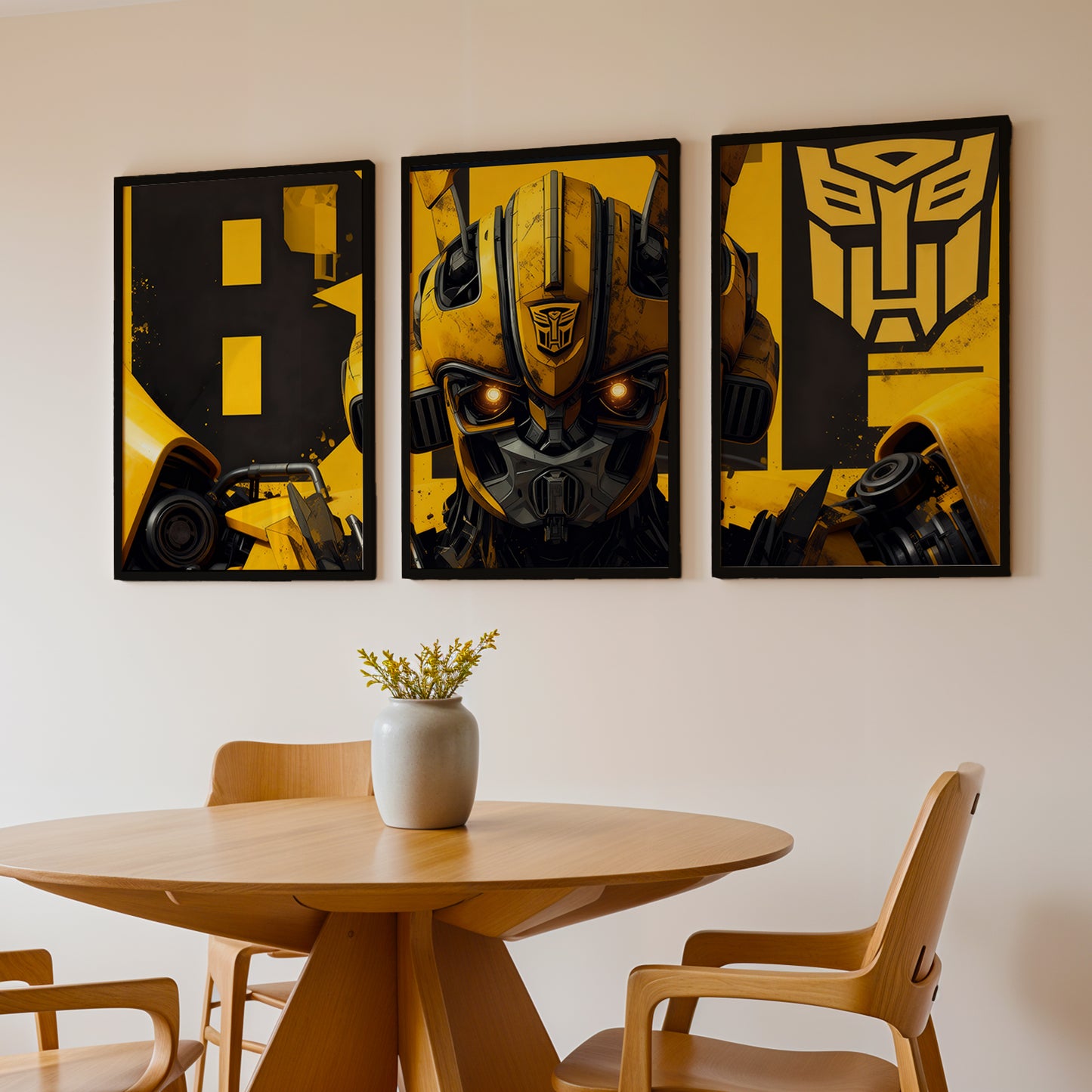 Transformers Bumblebee Wall Art Set of 3