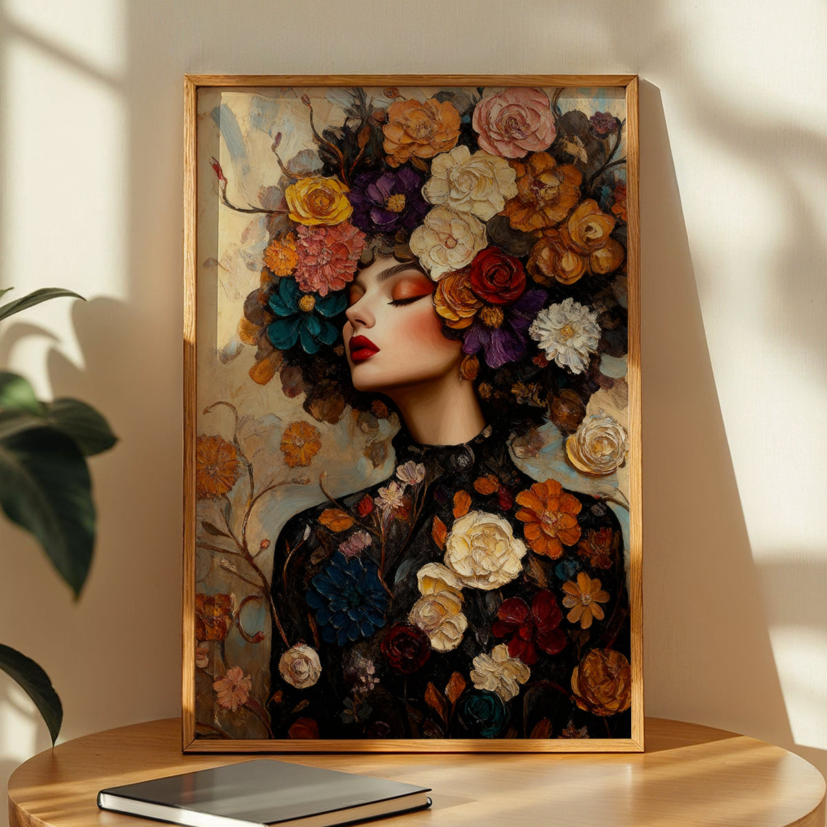 Floral Muse Portrait Poster