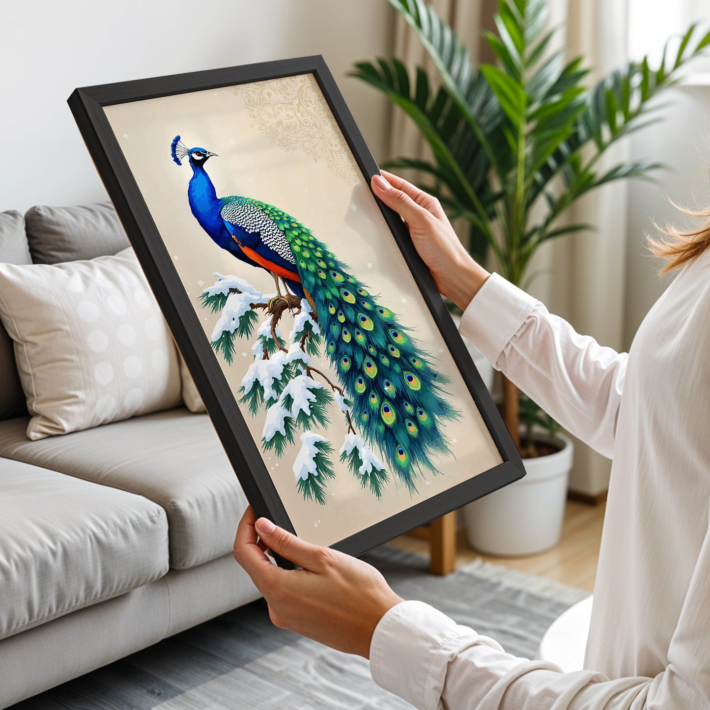 Royal Peacock Wall Frame