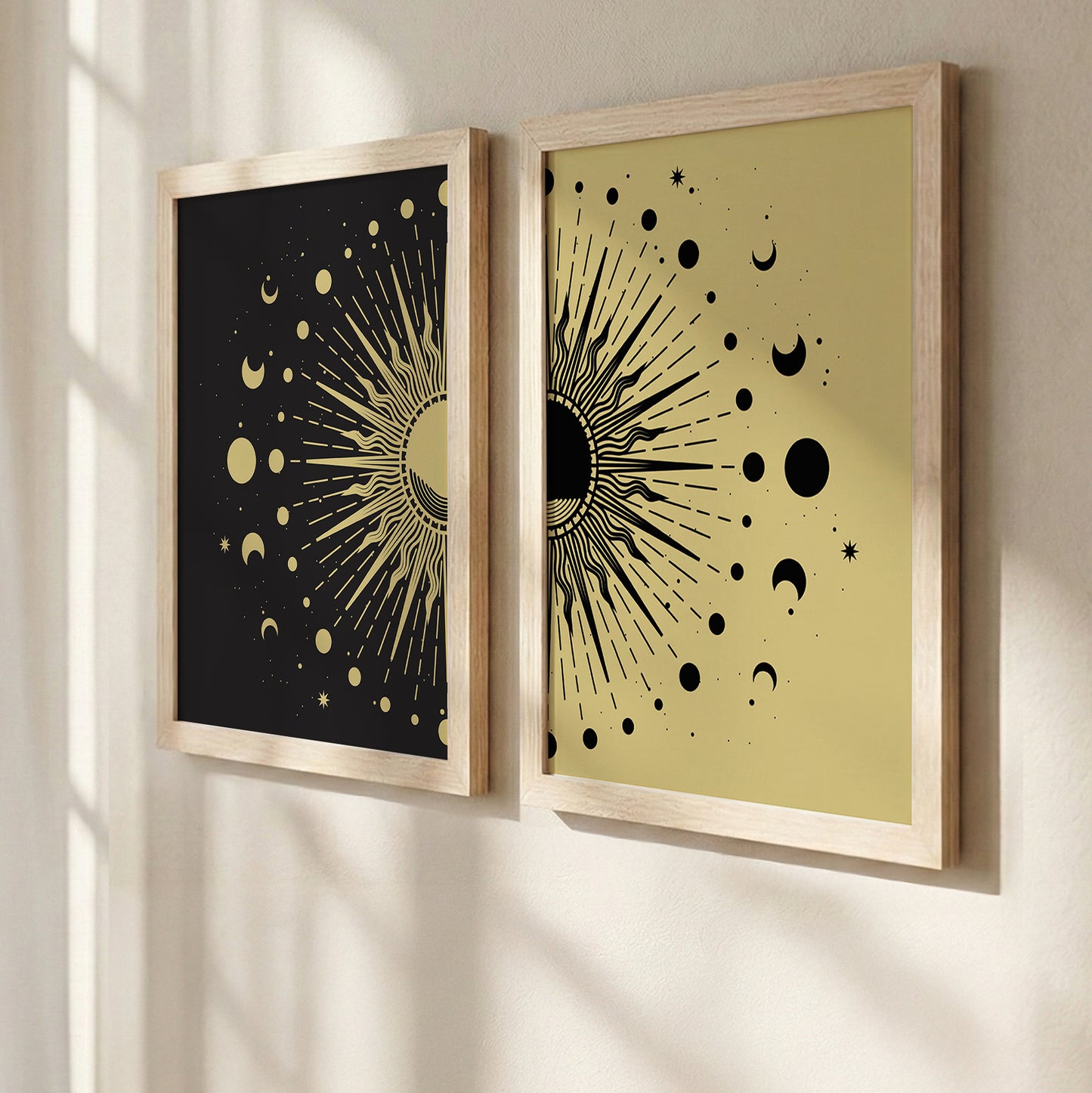 Cosmic Sunburst Wall Decor Set of 2