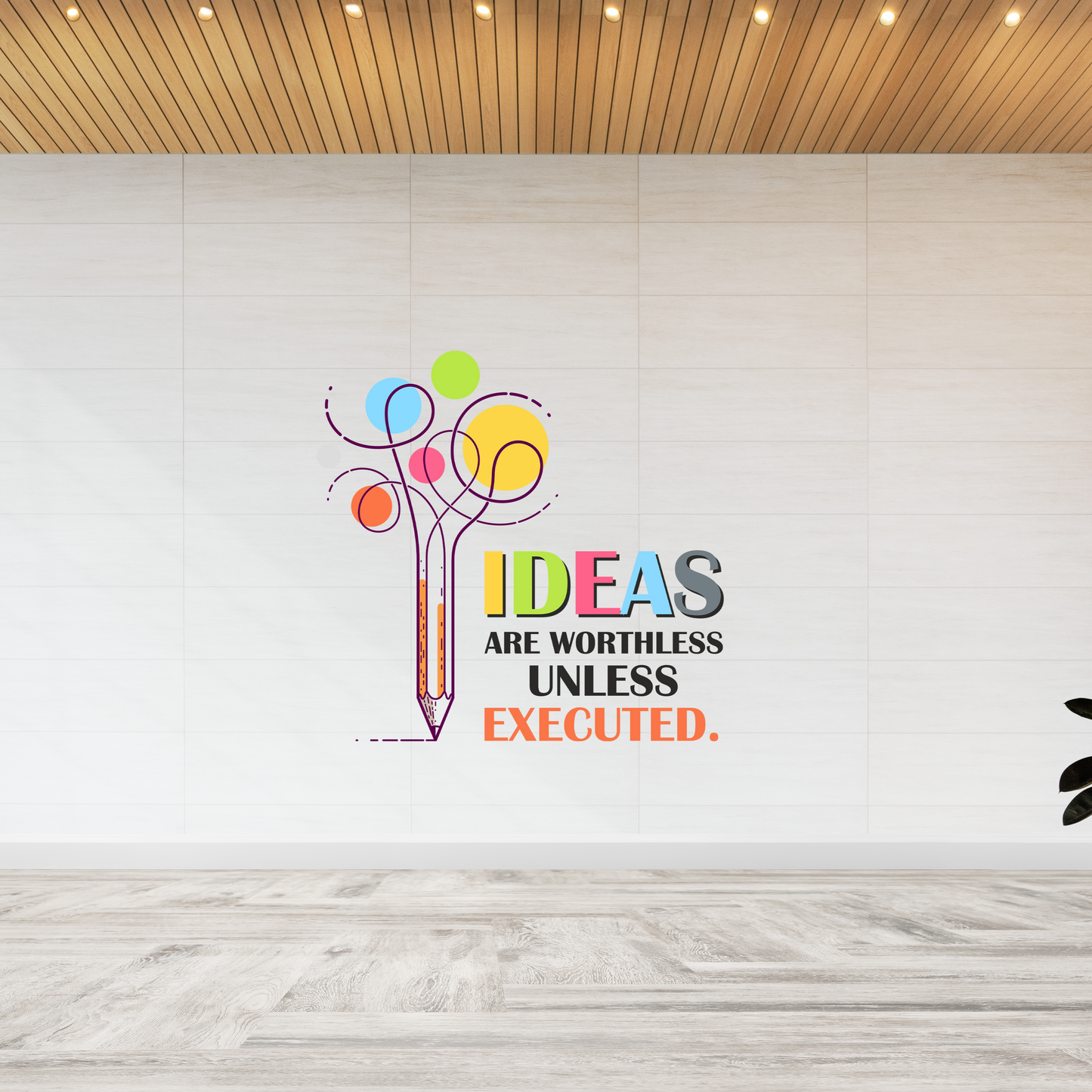 Ideas Executed Wall Sticker