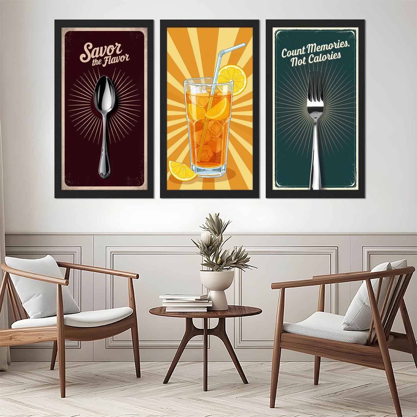 Flavor & Refresh Trio Wall Frame Set