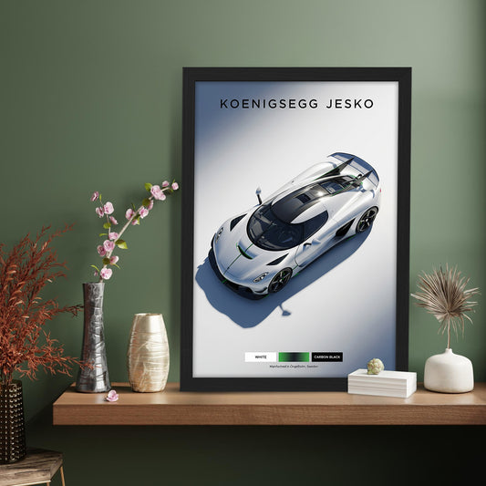 Jesko Hypercar Wall Frame