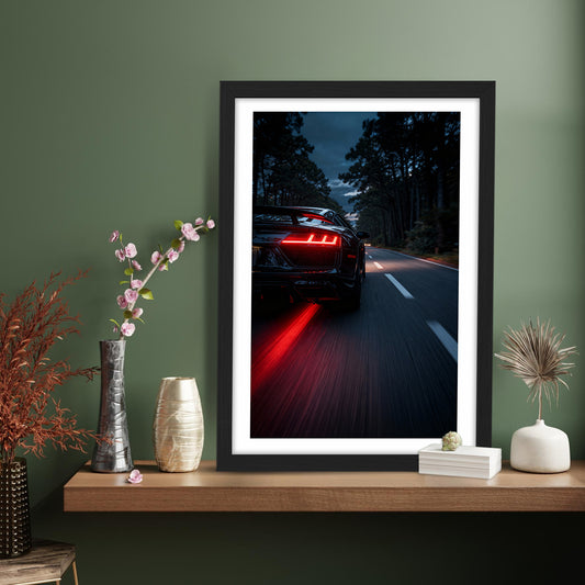 Audi R8 Night Rush Wall Frame