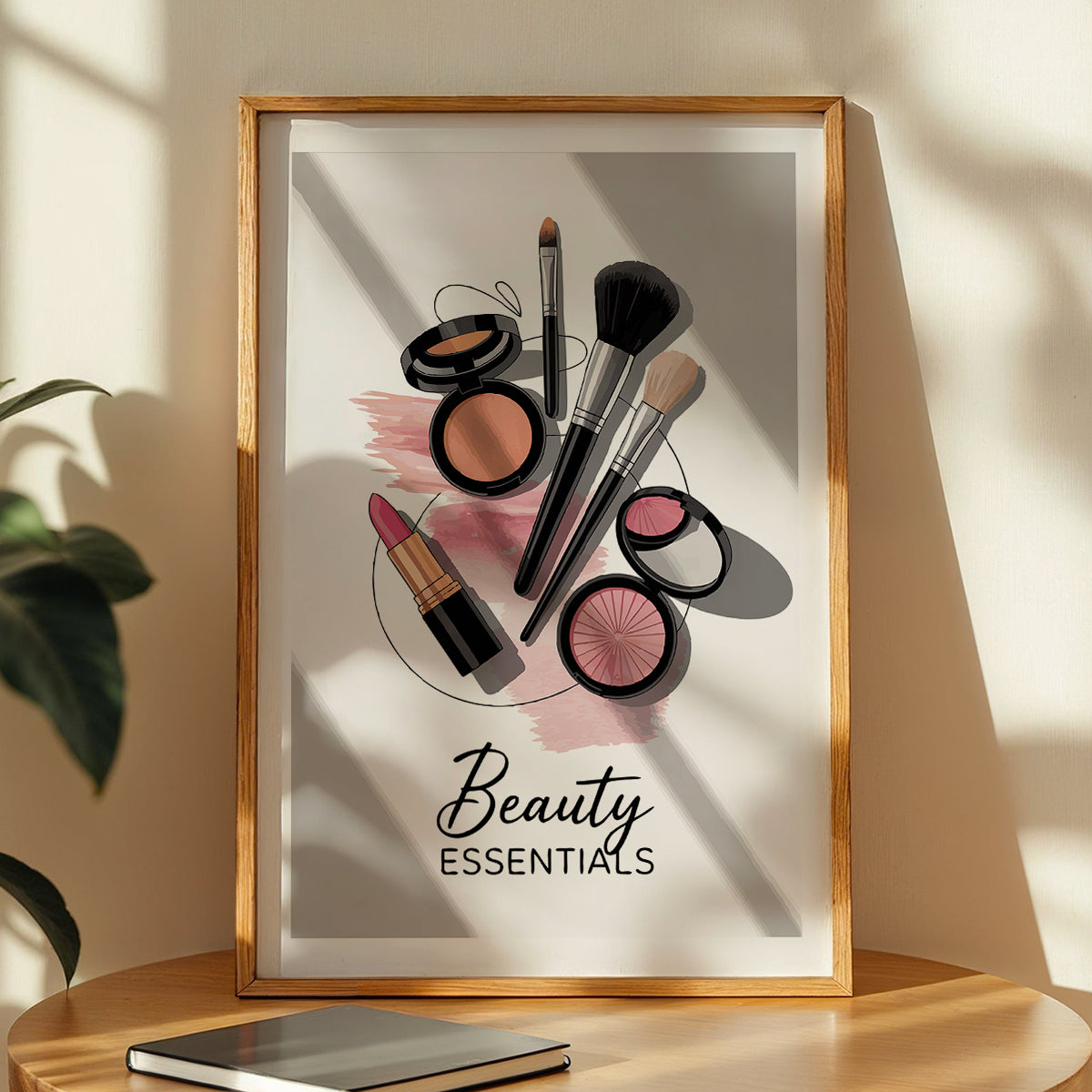 Beauty Essentials Makeup Framed Wall Art Print