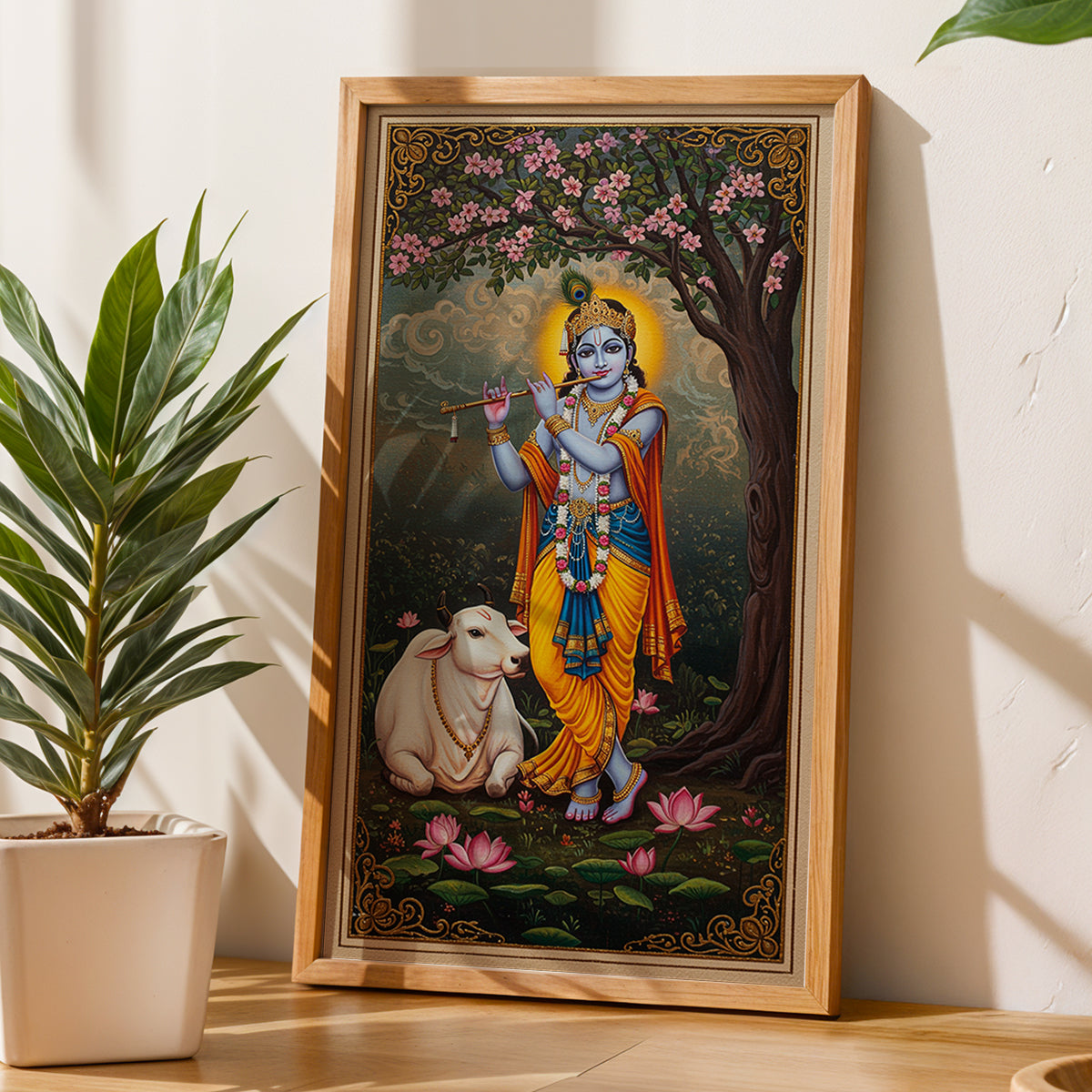 Divine Krishna Wall Frame