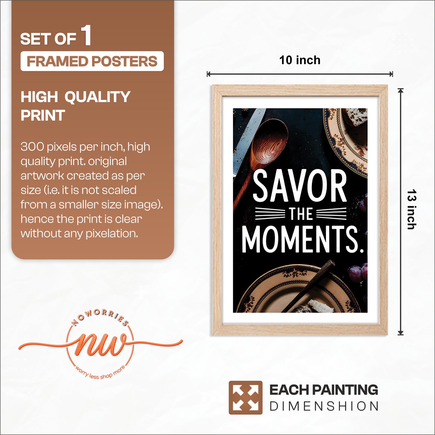 Savor Moments Wall Frame