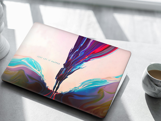 Flow State Minimal Art Laptop Skin