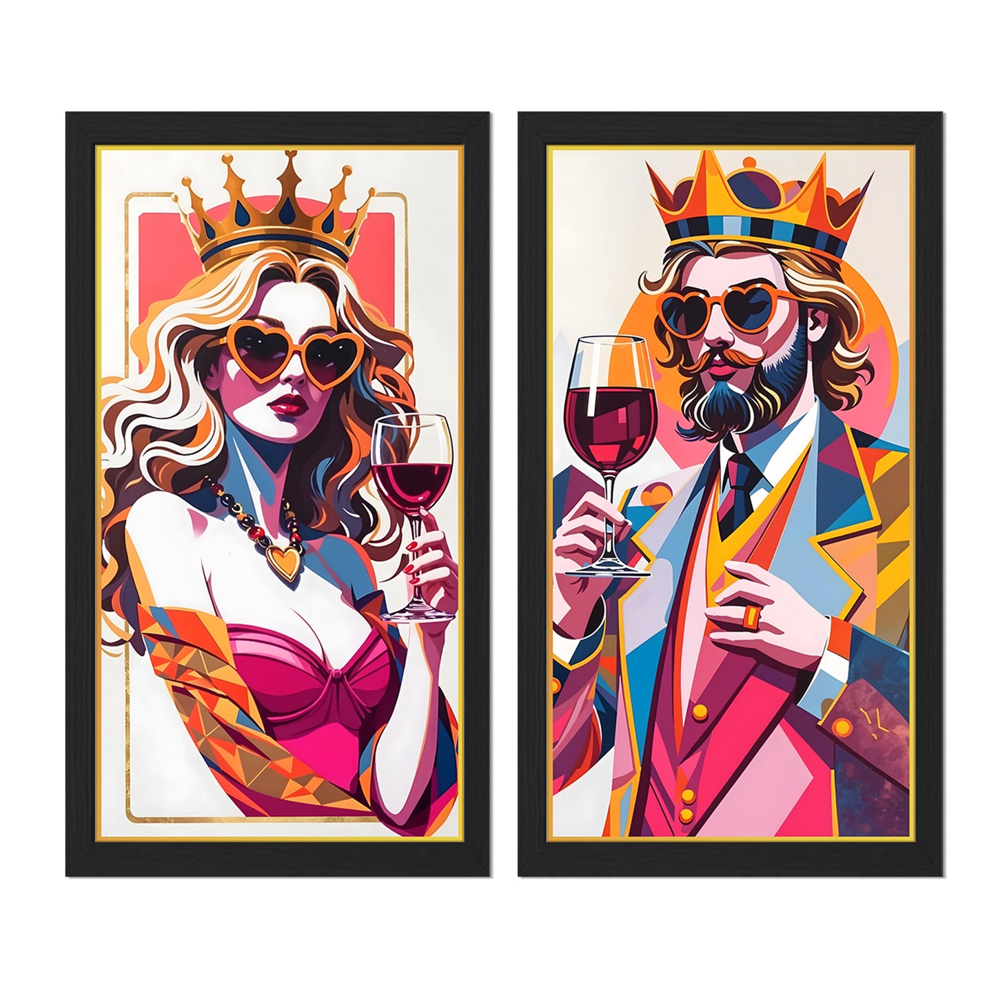 Modern Regal Wine Coupler Wall Art