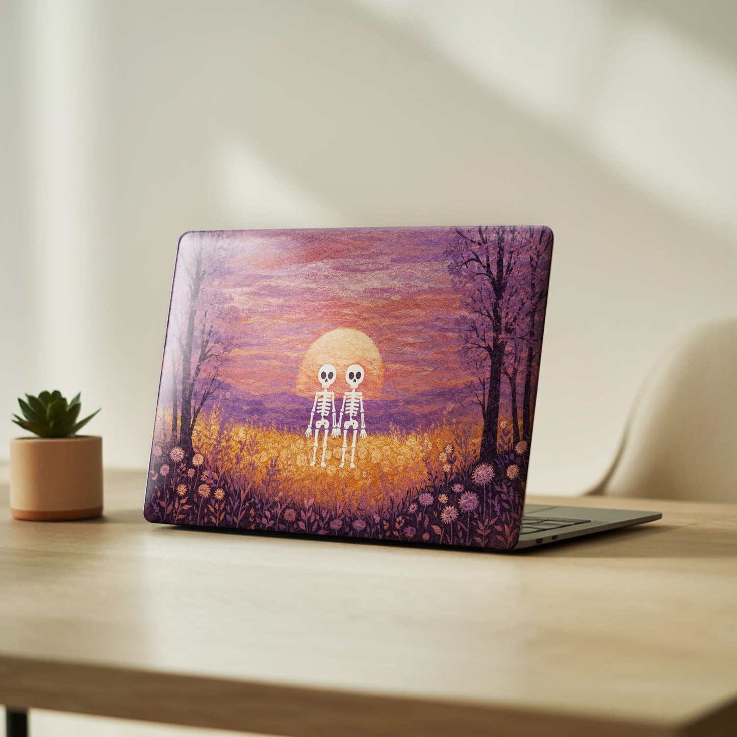 Eternal Love Skeletons Artistic Premium Laptop Skin