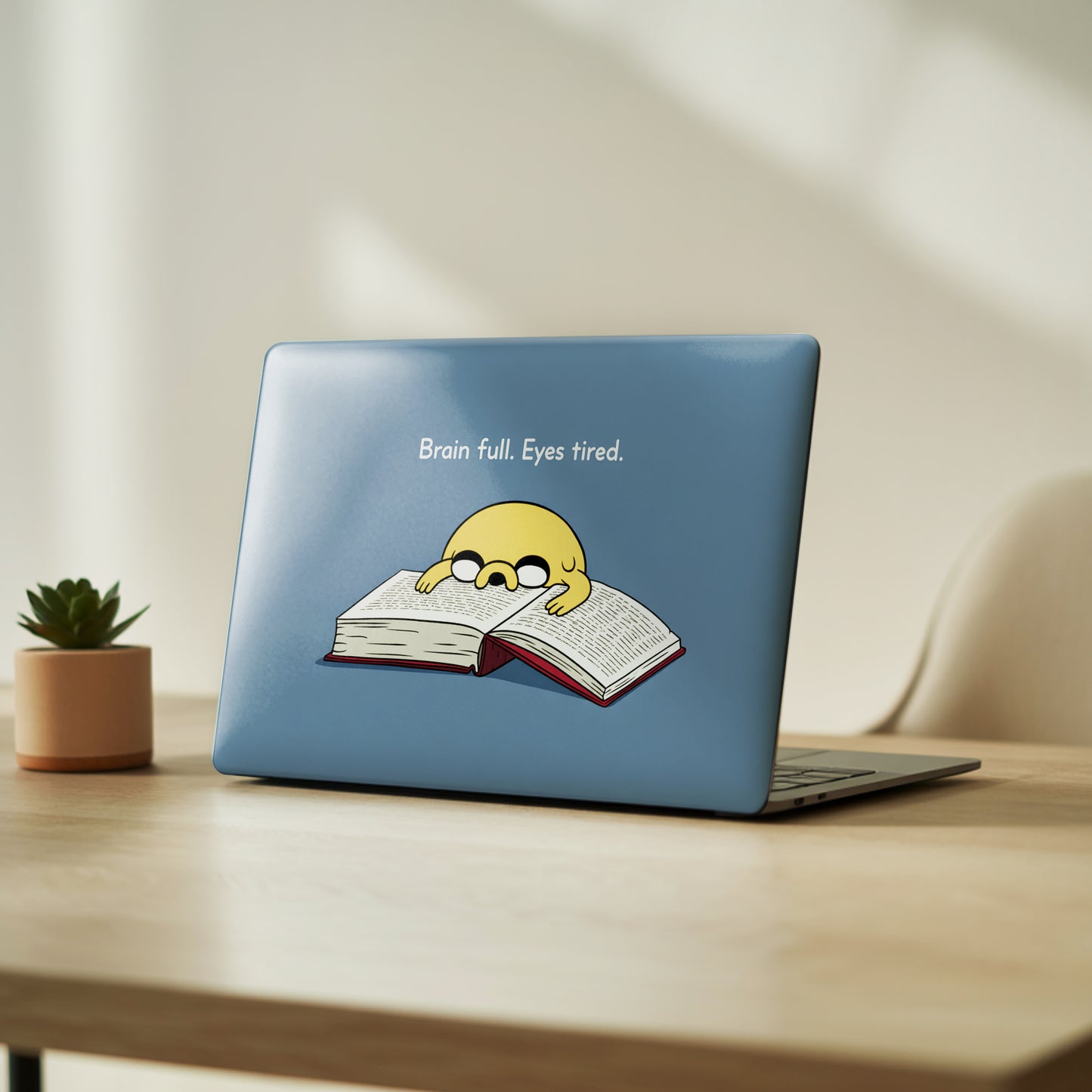 Brain Full Eyes Tired Aesthetic Laptop Skin