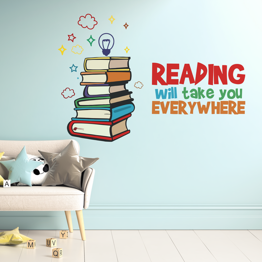 Reading Quote Kids Wall Sticker