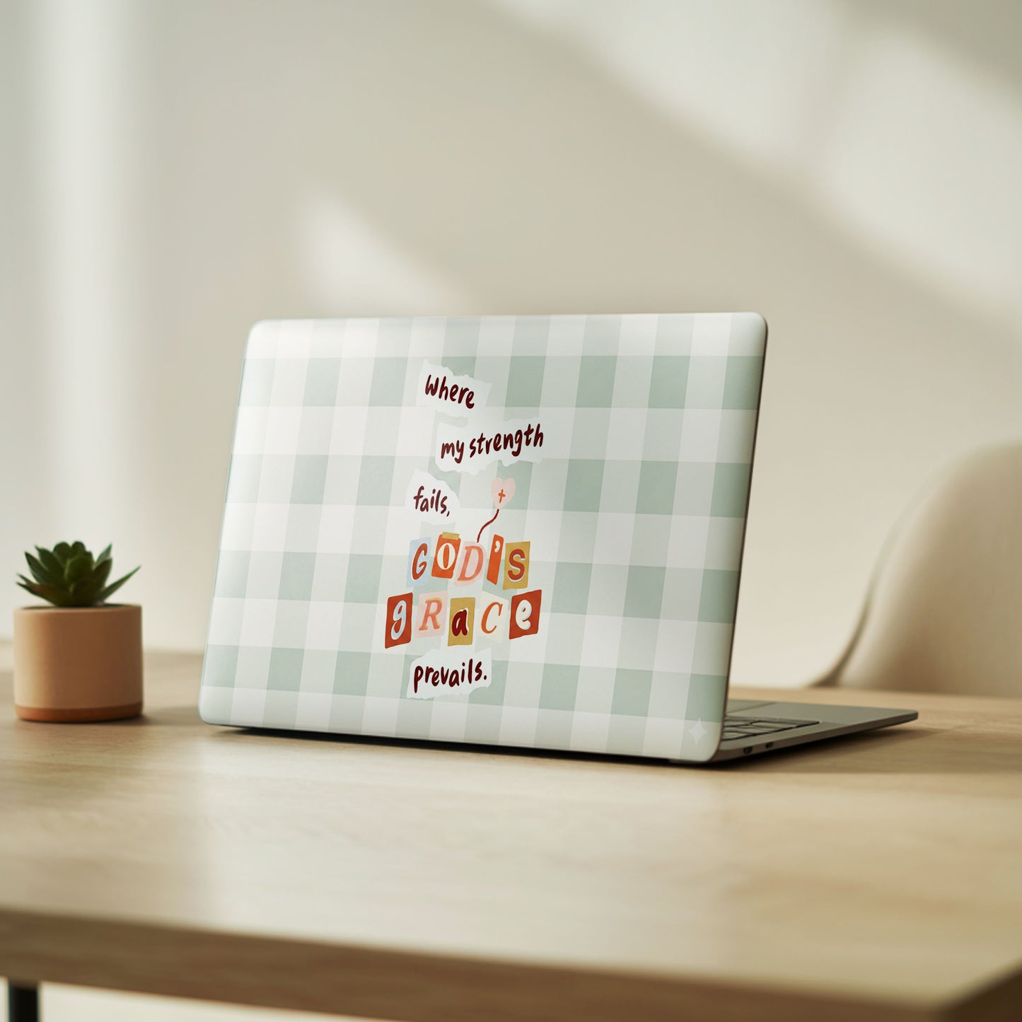 Retro Travel Stamp Pastel Laptop Skin