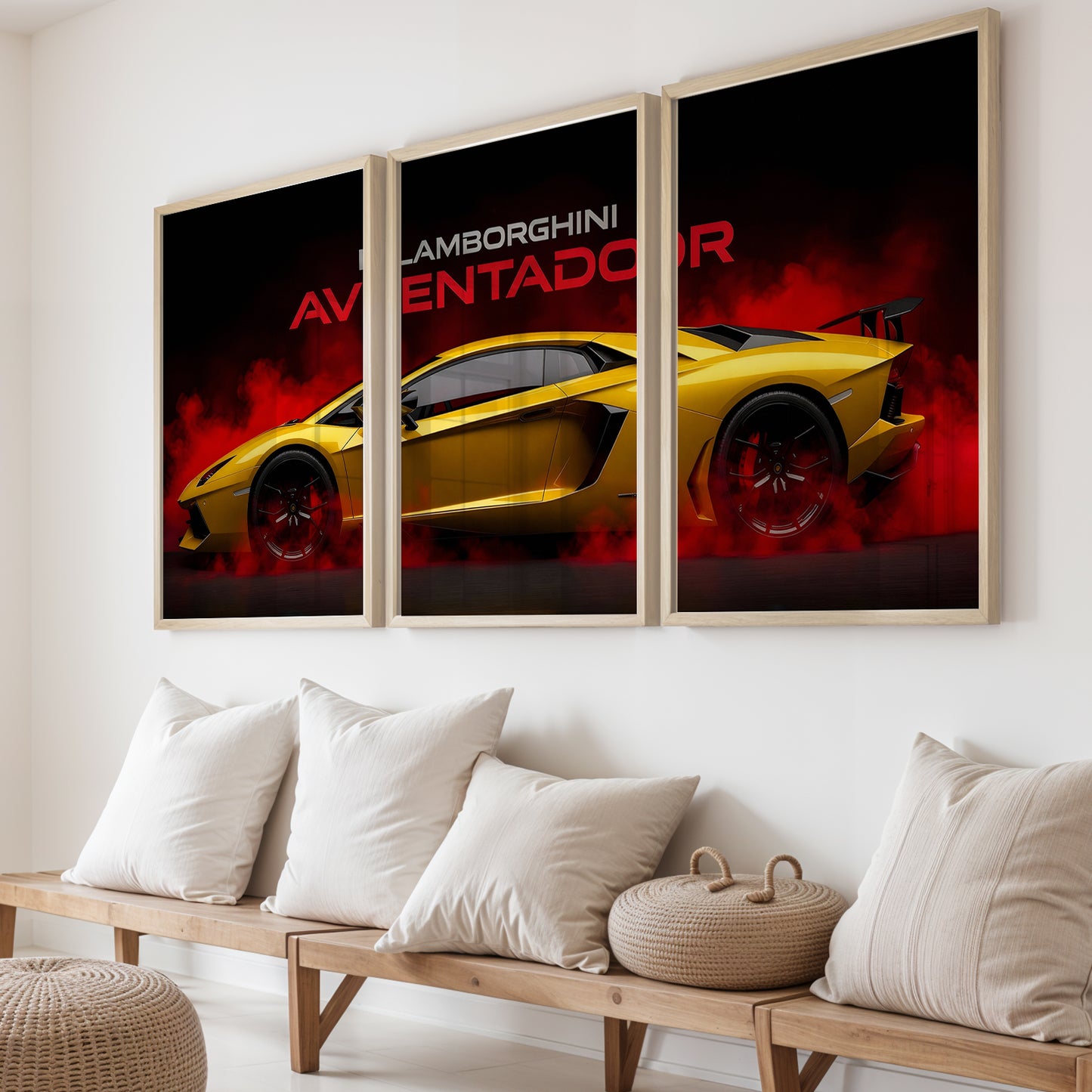 Aventador Blaze Wall Frame Set of 3
