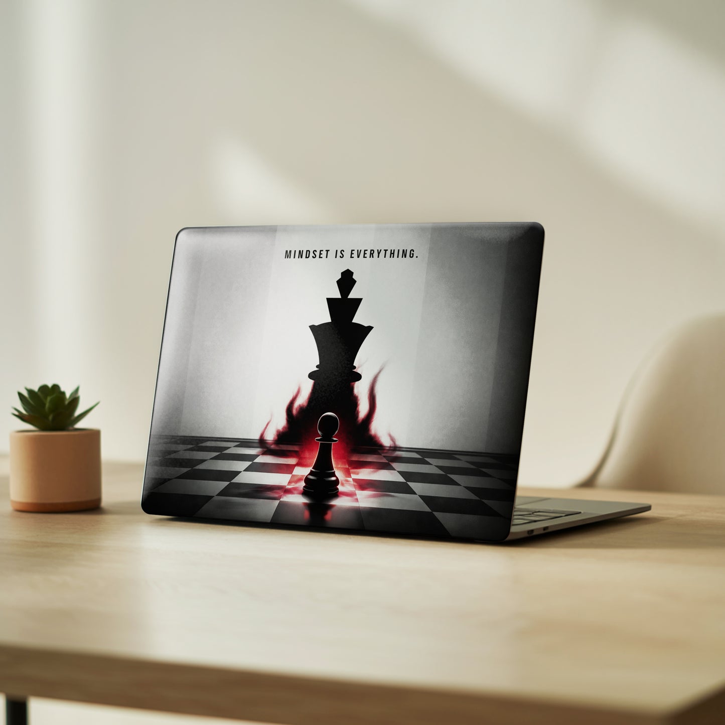 Chess Mindset Hustle & Success Aesthetic Laptop Skin