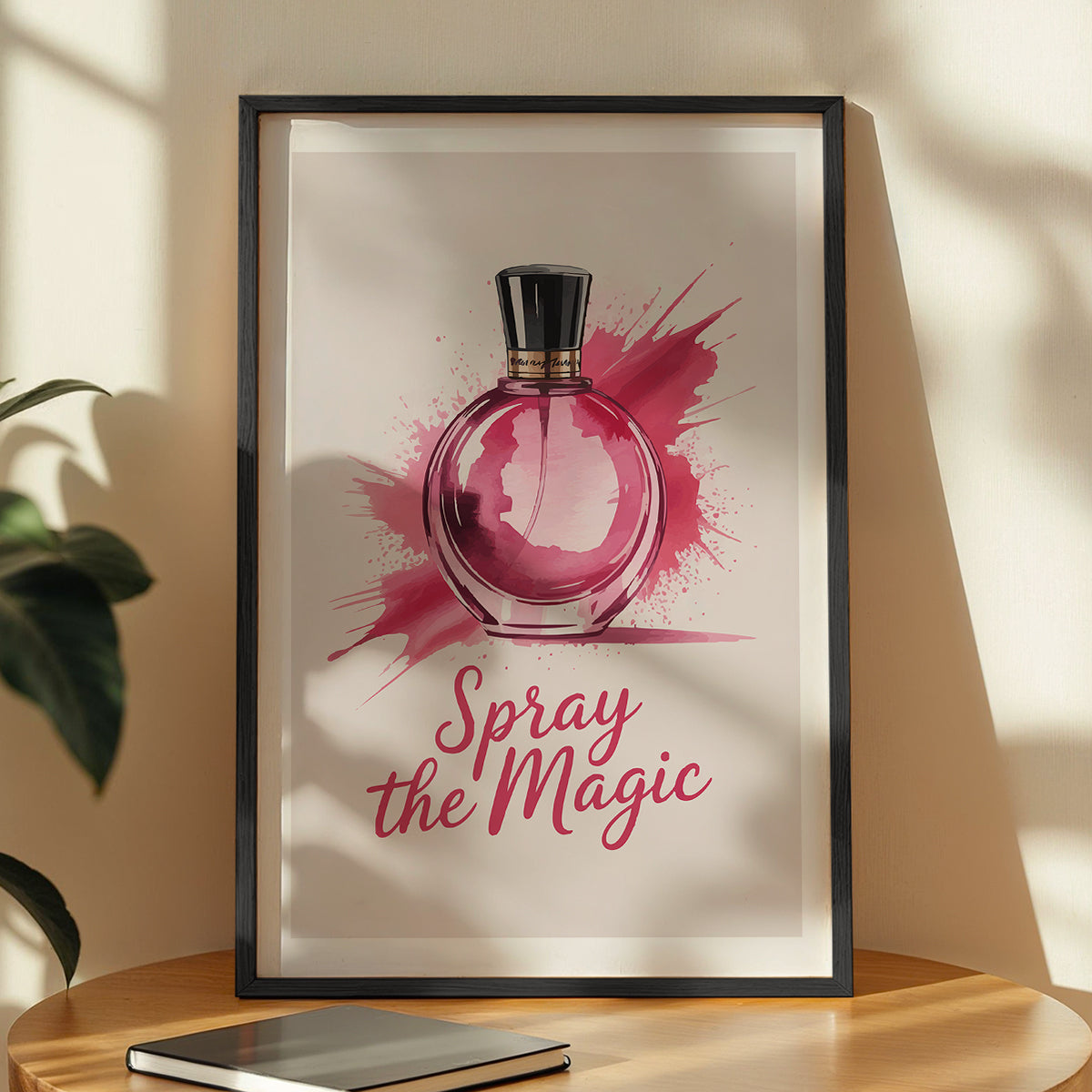 Spray the Magic Perfume Framed Wall Art