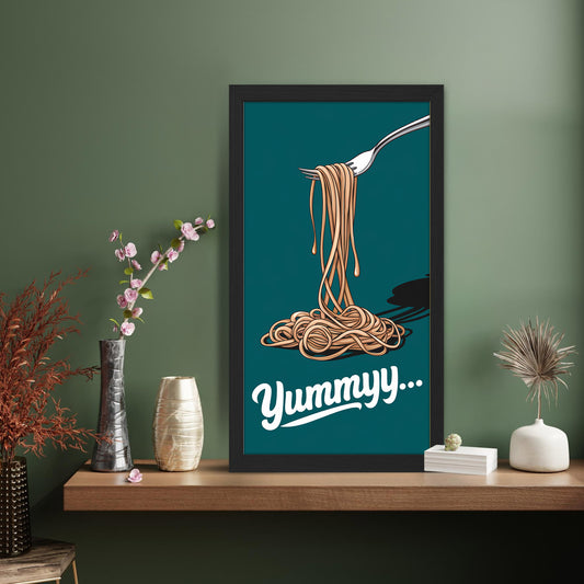 Yummy Spaghetti Wall Frame