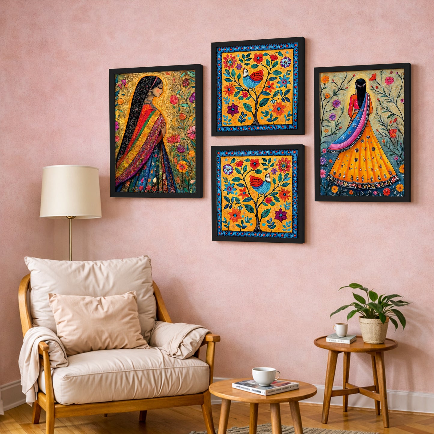 Folk Fiesta Frames Set of 4