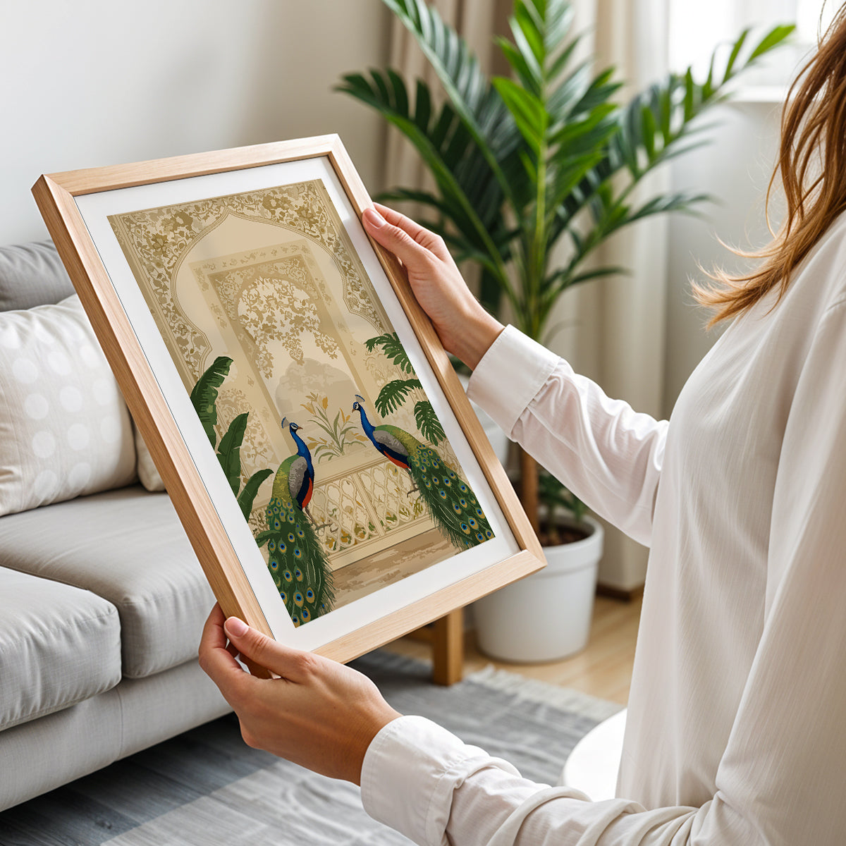 Twin Peacock Heritage Art