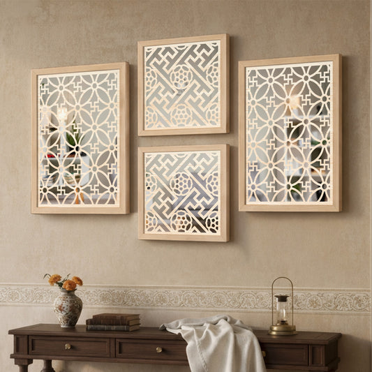Regal Mirror Art Set of 4