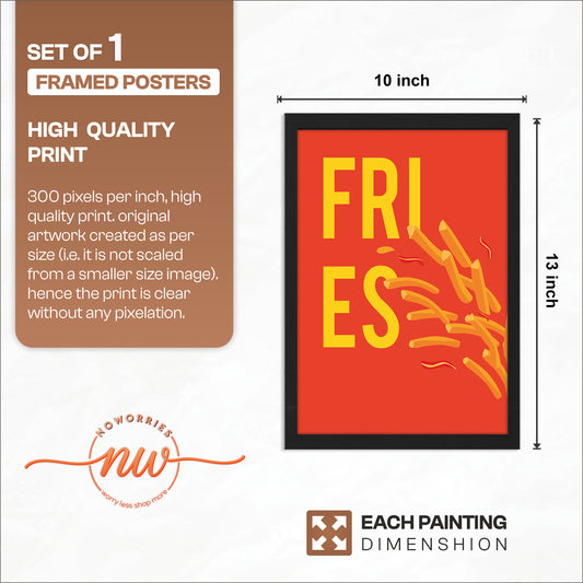 Fire Fries Wall Frame