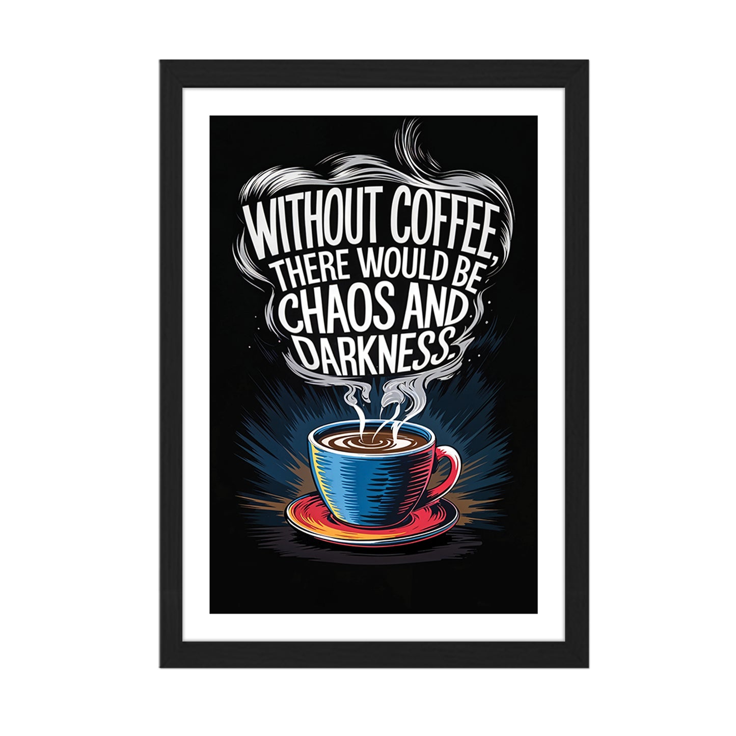 Powered by Coffee Wall Frame