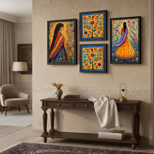 Folk Fiesta Frames Set of 4