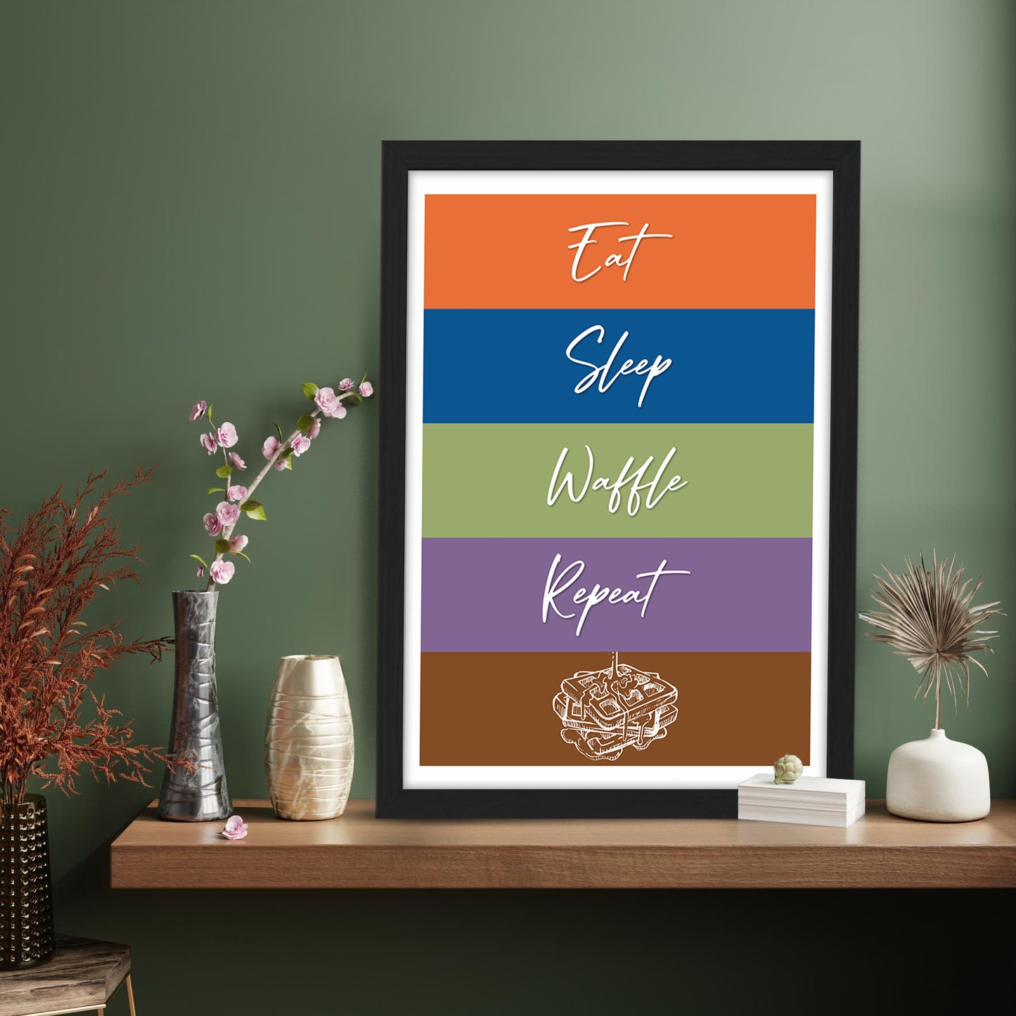 Waffle Routine Wall Frame