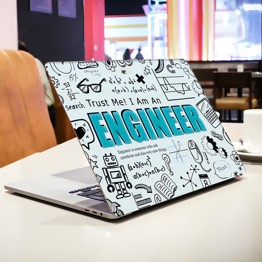 Engineer Quote Doodle Laptop Skin