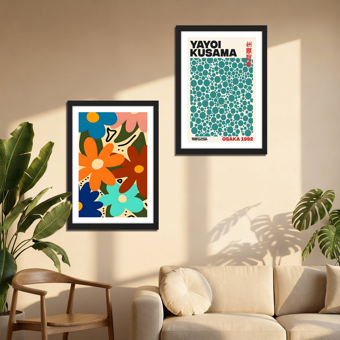 Yayoi Kusama & Floral Modern Art Set