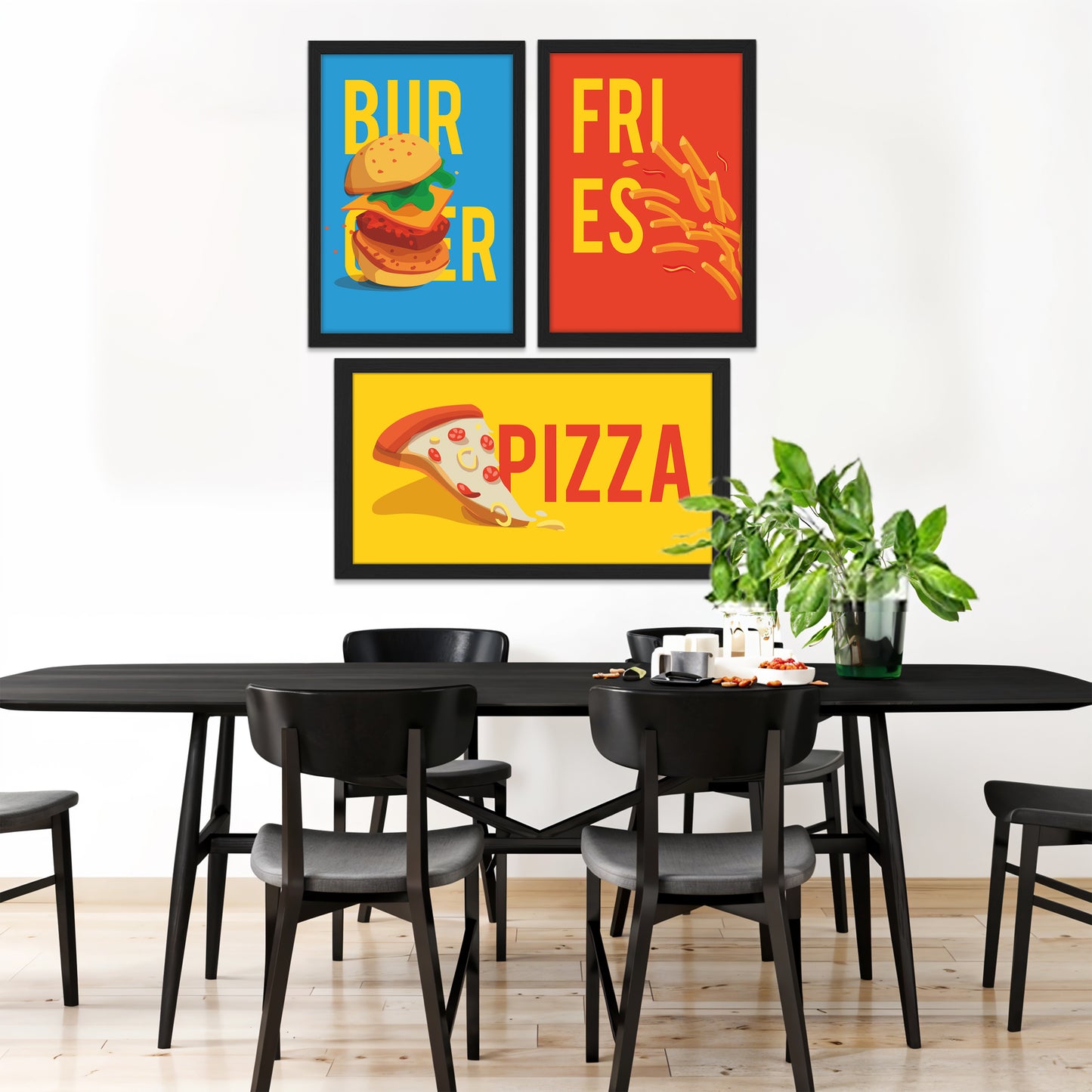 Fast Food Trio Wall Frame Set