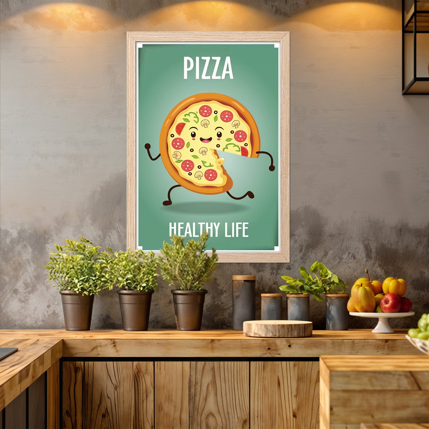 Pizza Run Wall Frame