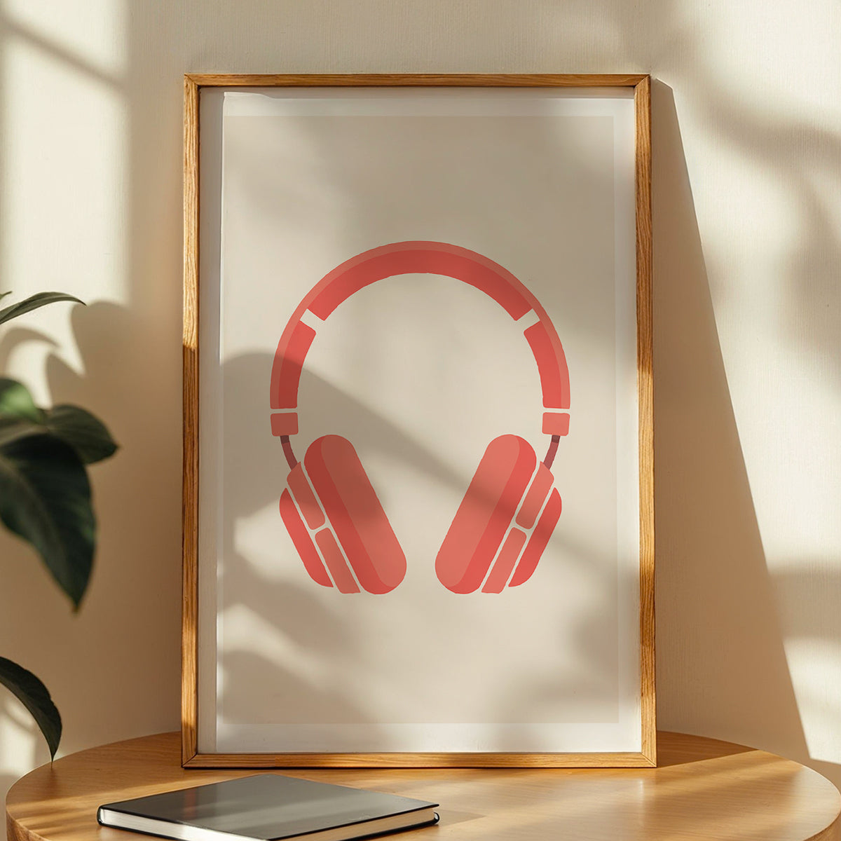 Minimalist Headphones Wall Poster