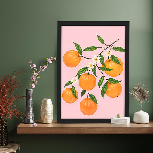 Citrus Branch Wall Frame