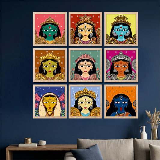 Divine Devi Wall Art Set of 9