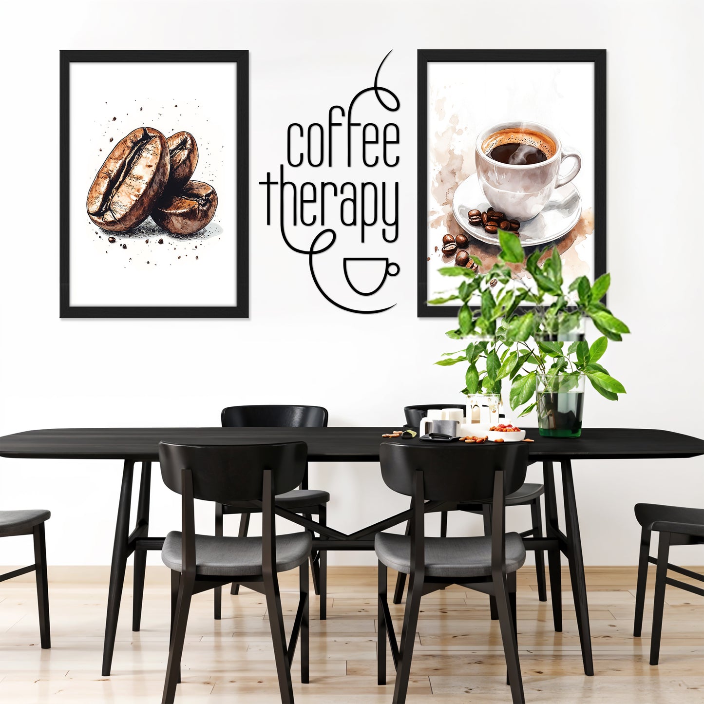 Vintage Food Quote Wall Art Set